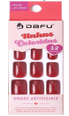 UNHAS POSTICAS QUADRADA DAFU CORES UNPQ C...
