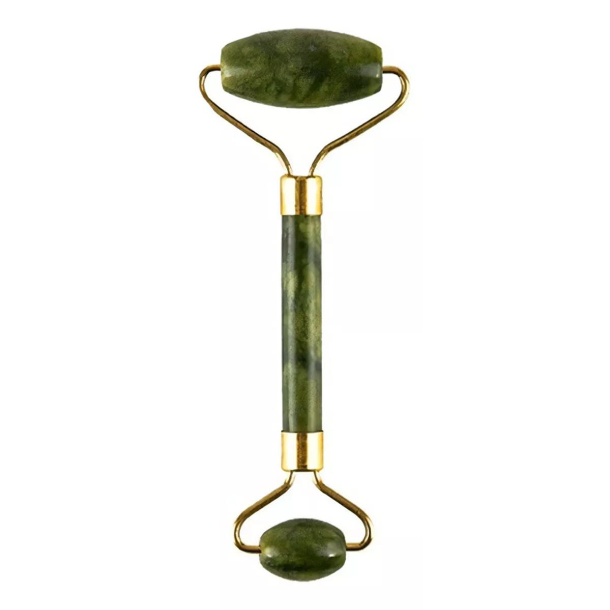 Roller Pedra De Jade Massageador Facial A...