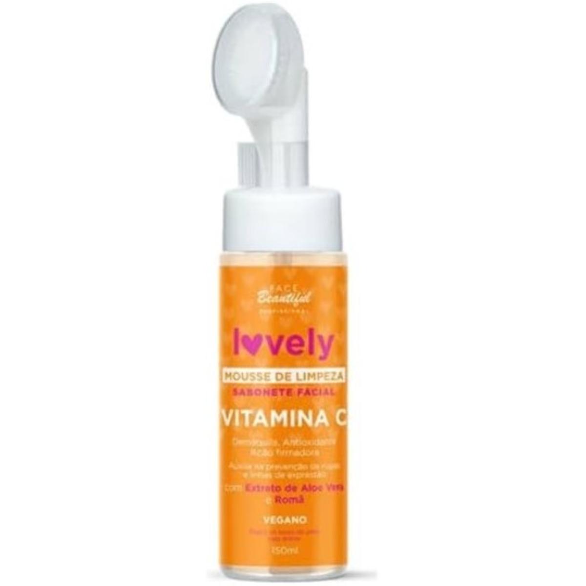 MOUSSE FACIAL VITAMINA C 150ML LOVELY FAC...
