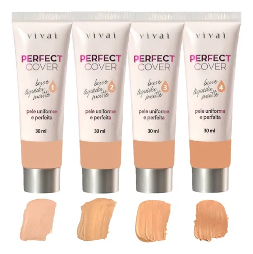 BASE LIQUIDA MATTE PERFECT COVER VIVAI 10...
