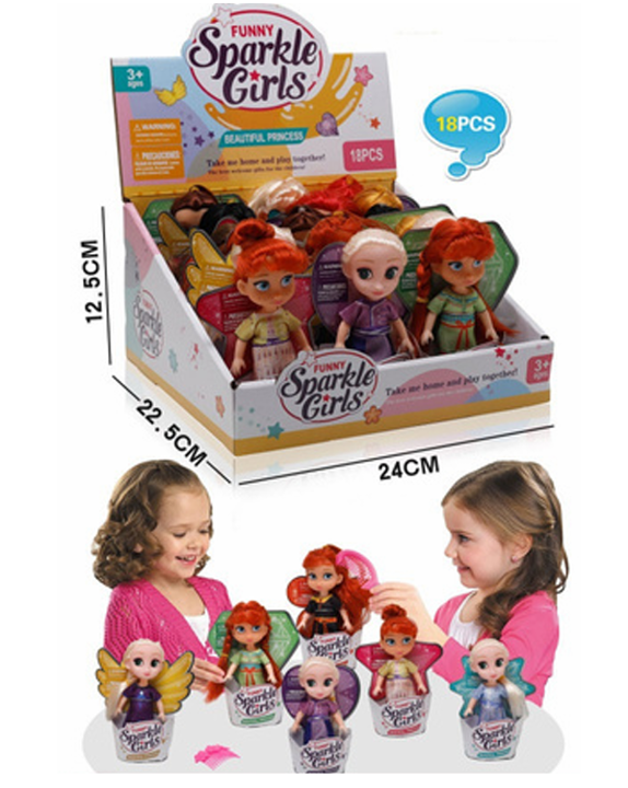 BRINQUEDO MINI BONECA FUNNY SPARKLE GIRLS...
