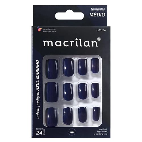UNHAS POSTICAS AZUL MARINHO TAMANHO MEDIO...