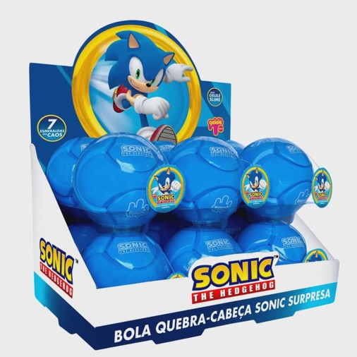 BOLA QUEBRA-CABECA GELELE SONIC SURPRESA ...