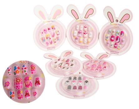 UNHAS POSTICAS AUTOADESIVA INFANTIL FEMME...