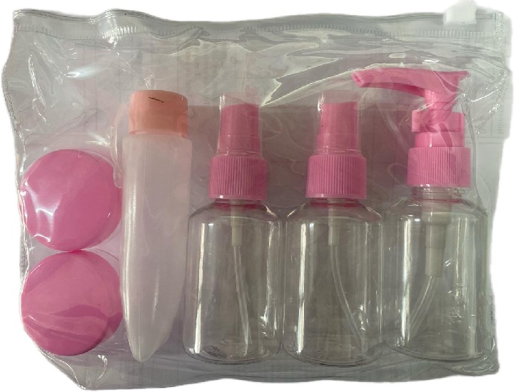 KIT FRASCOS DE PLASTICO PARA VIAGEM C/8 U...