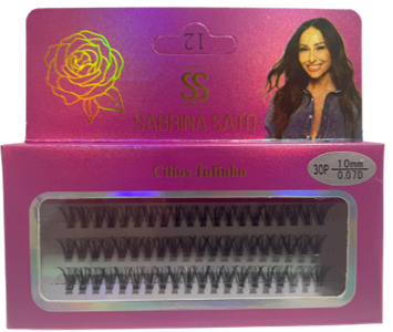 CILIOS TUFINHO PARA ALONGAMENTO 10MM SABR...