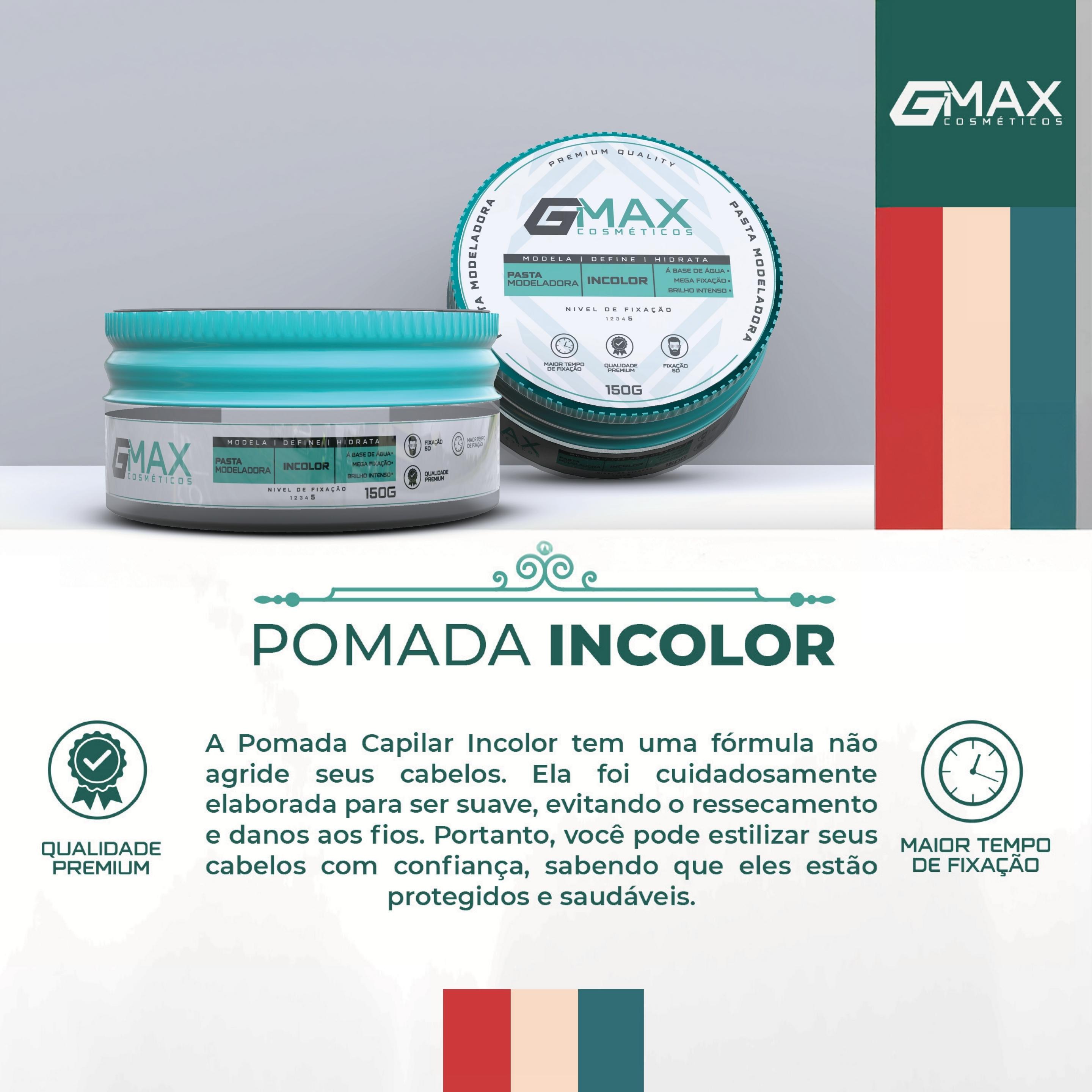 PASTA MODELADORA INCOLOR GMAX 150G