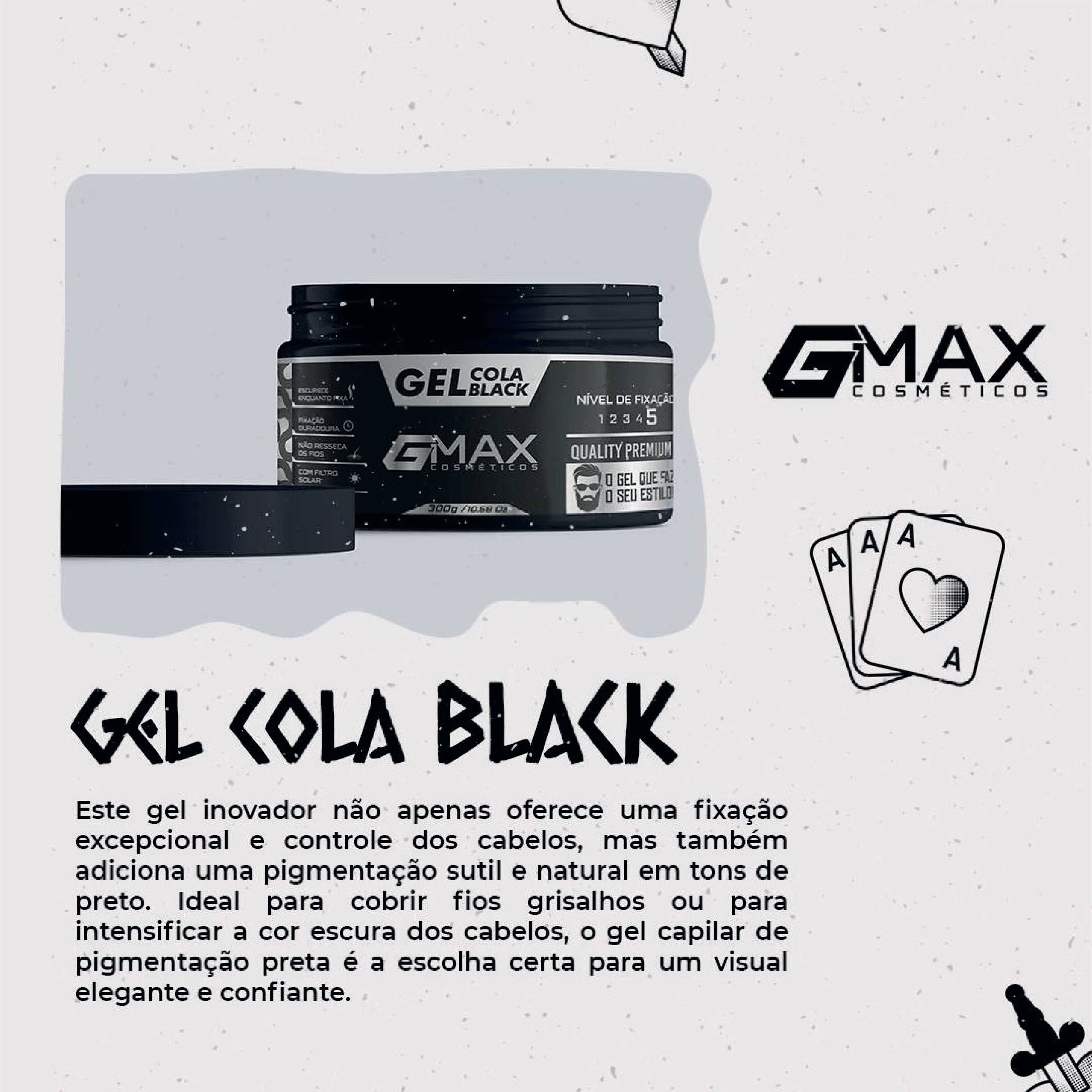 GEL COLA BLACK GMAX 300G
