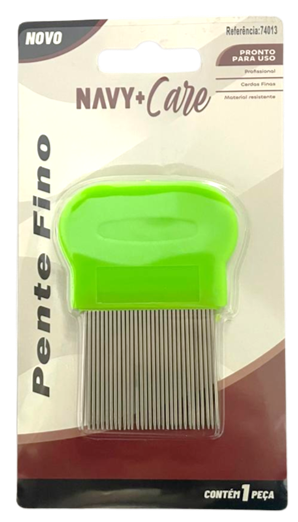 PENTE PARA PIOLHO CABO PLASTICO COM DENTE...