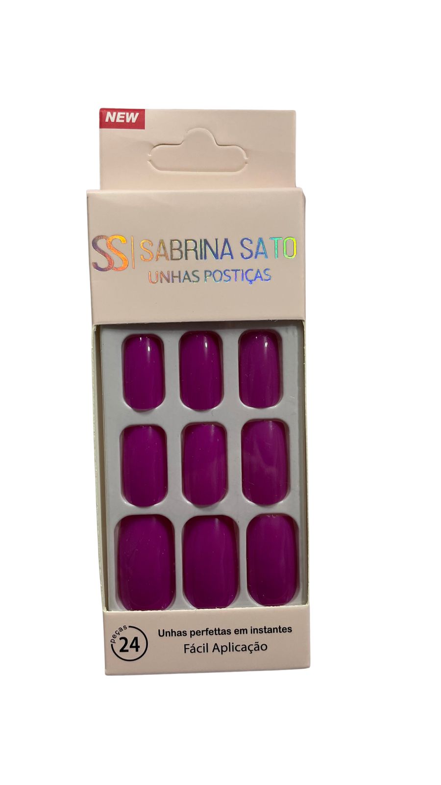 UNHAS POSTICAS QUADRADA MEDIA PLASTICO AU...