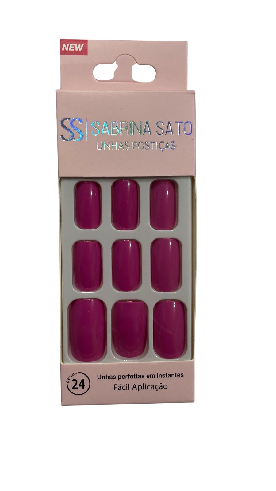 UNHAS POSTICAS QUADRADA MEDIA PLASTICO AU...