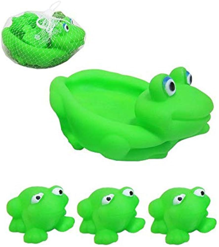 KIT BRINQUEDO P/BANHO DE PLASTICO SAPINHO...