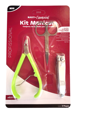 KIT MANICURE ALICATE/TESOURA/CORTADOR DE ...