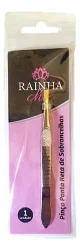 PINCA PONTA RETA DOURADA PARA SOBRANCELHA...