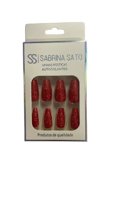 UNHAS POSTICAS BAILARINA QUADRADA COM GLI...