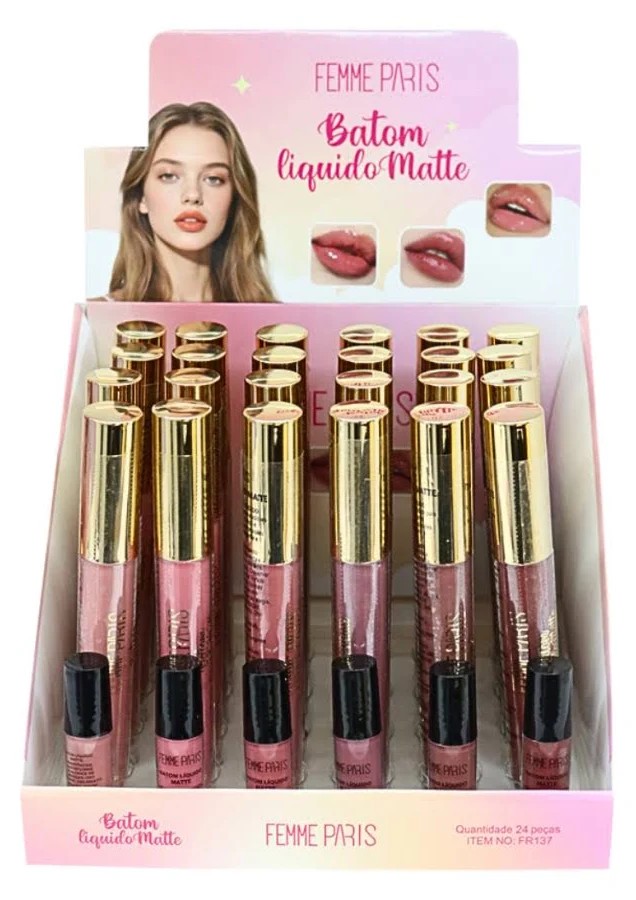 BATOM LIQUIDO MATTE FEMME PARIS C/24 PCS ...