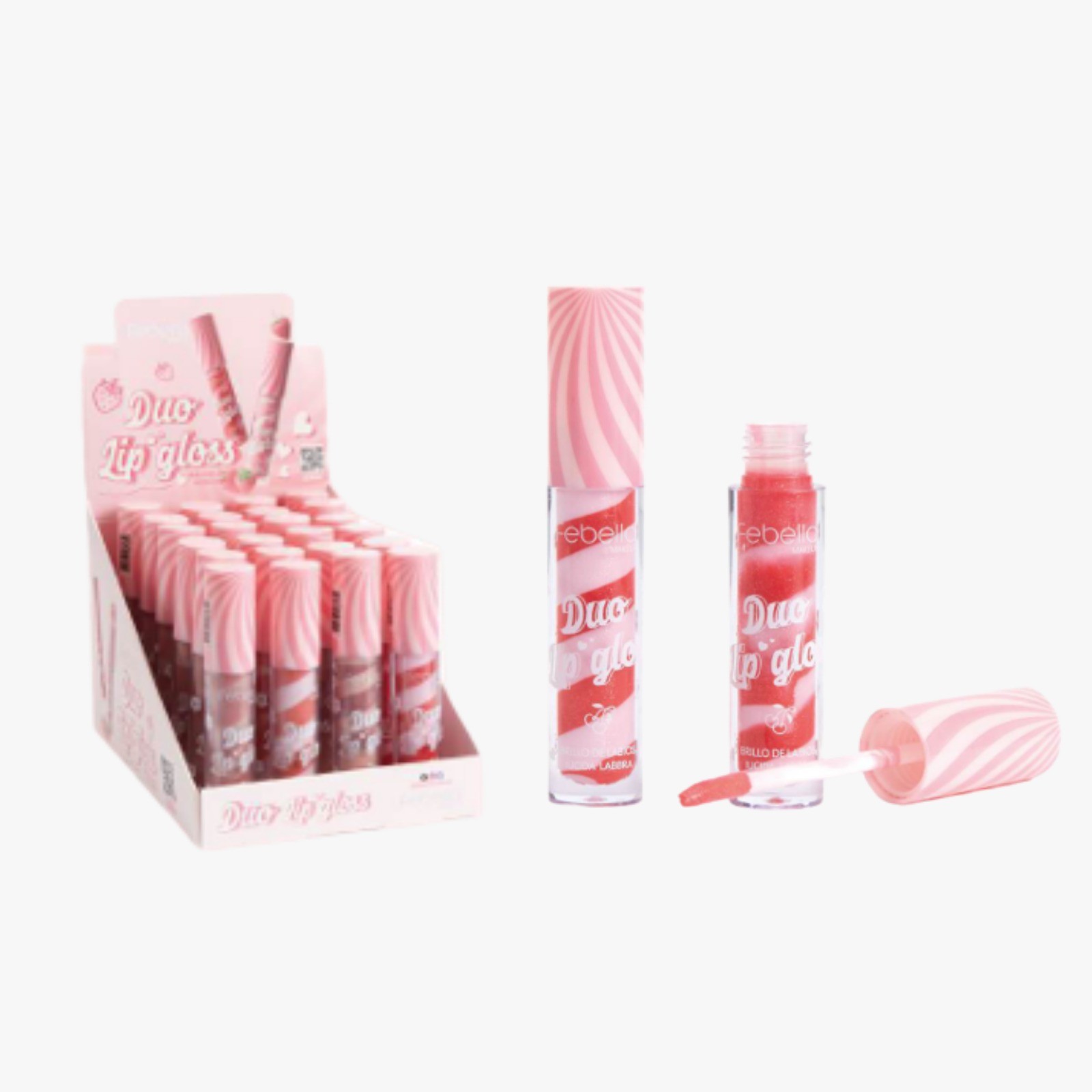 DUO LIP GLOSS FEBELLA DISPLAY C/24 PCS  B...