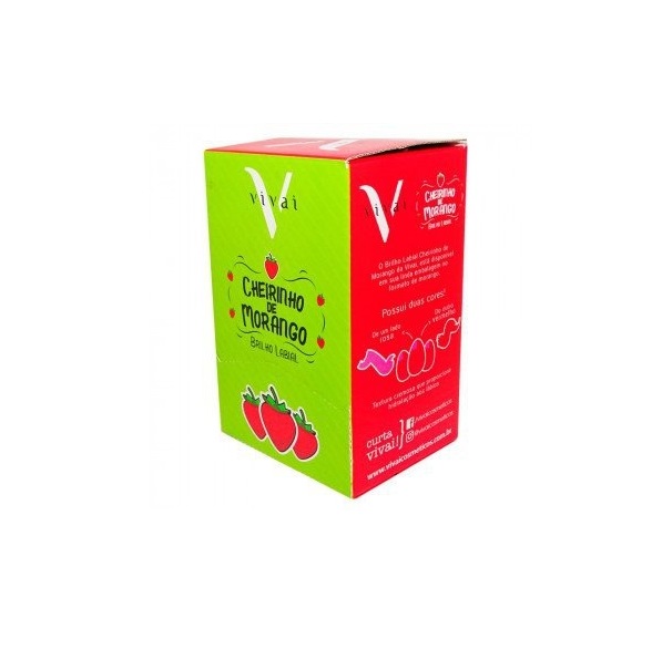 Brilho Labial Cheirinho De Morango Cremos...