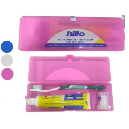 ESTOJO KIT PARA VIAGEM DENTAL COM CREME E...