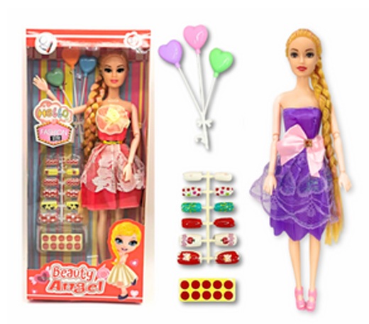 BONECA BEAUTY ANGEL DE PVC TIPO BARBIE CO...