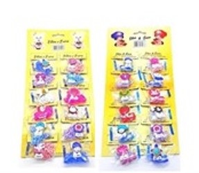 PRENDEDOR CHUPETA SILICONE CARTELA 12 PCS