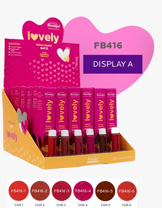 BATOM LIQUIDO MATTE LOVELY FACE BEAUTIFUL...