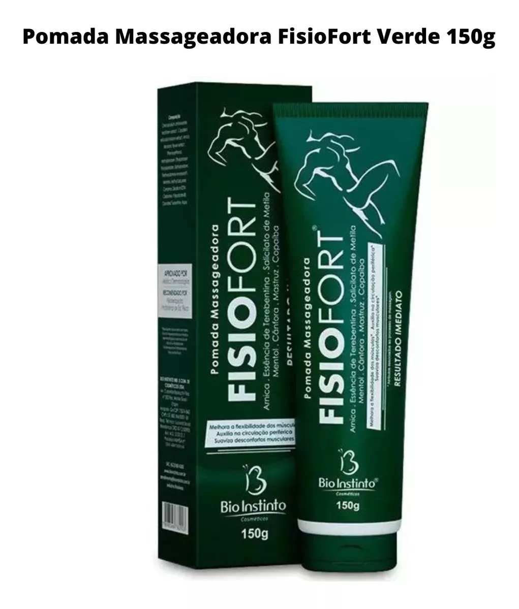 Pomada Massageadora Fisiofort 150Gr 1Un -...