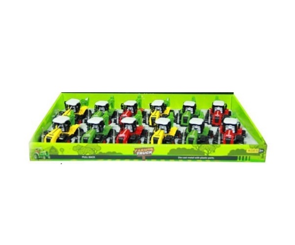 Trator De Metal Farm Truck Fricção 12Un –...