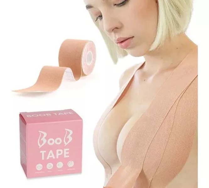 Fita Bege Levanta Seios Adesivo Boob Tape...